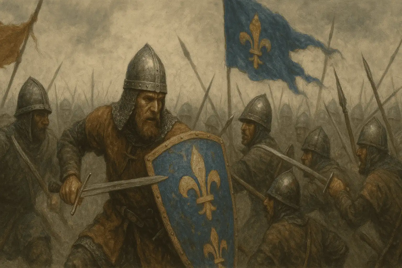 Bannière Bataille de Soissons – Haut Moyen Âge